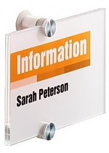 Durable Dörrskylt Crystal Sign 148x210mm