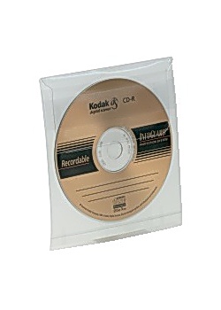 CD-Ficka självh m klaff (fp om 5 st)