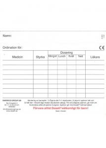 Dosett medi ordinationskort (fp om 10 st)