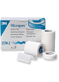 MICROPORE Micropore Vit u hållare 1,2cmx9,1m (fp om 24 st)
