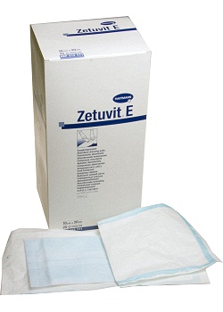 Abs.förb. ZETUVIT E steril 10x10cm (fp om 25 st)