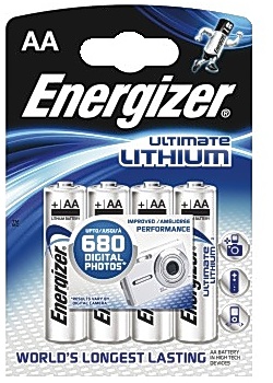 Energizer Batteri Lithium AA (fp om 4 st)