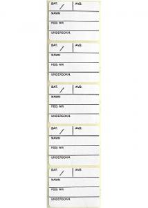 Provrörsetikett 43x35mm (fp om 500 st)