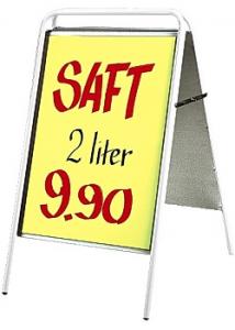 Gatuställ Sign 50x70cm vit