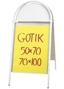 Gatuställ Gotik 70x100cm vit