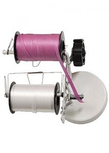 Bandhållare för presentband dubbel vit