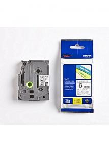 P-Touch Tape TZE111 6mm svart på klar