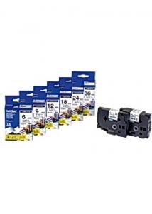 P-Touch Tape TZES-231 12mm svart på vit