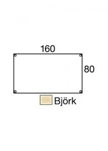 LANAB DESIGN Bord fristående 1600x800mm björkla/svart