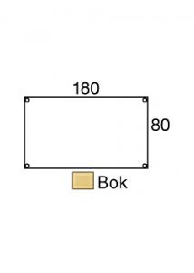 LANAB DESIGN Bord Fristående 180x80cm boklam/svart