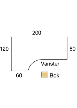 LANAB DESIGN Bord El V 2x1,2x0,8x0,6m boklaminat/grå