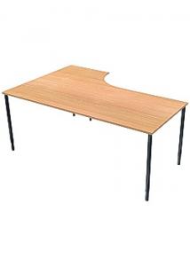 LANAB DESIGN Bord Höger 160x120cm boklaminat/svart