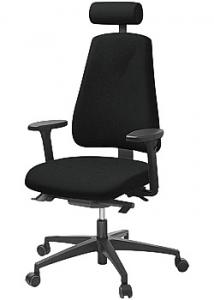 LANAB DESIGN Kontorsstol LD6340 svart u svankstöd