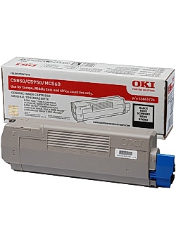 OKI Toner 43865724 svart