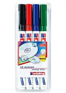 Edding Märkpenna 8400 CD/DVD 4 färger (fp om 4 st)