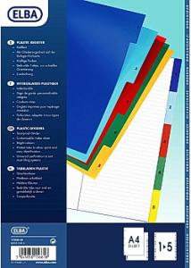 Elba Plastregister A4 1-5