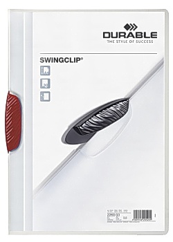 Durable Klämmapp Swingclip 2260 röd (fp om 25 st)