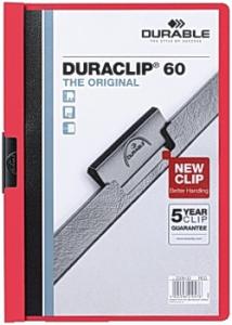 Durable Klämmapp Duraclip 2209 A4 6mm röd