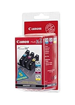 Canon Bläckpatron CLI-526C/M/Y (fp om 3 st)