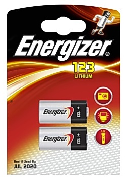 Energizer Batteri Lithium Foto 123 (fp om 2 st)