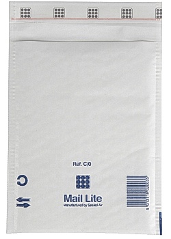 Mail Lite® Bubbelpåse 150x210mm vit (fp om 100 st)