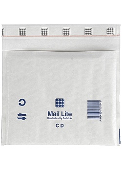 Mail Lite® Bubbelpåse CD 180x160mm vit (fp om 10 st)