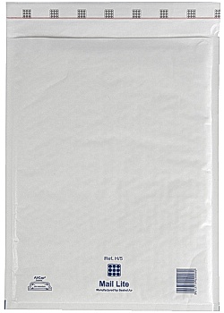 Mail Lite® Bubbelpåse H5 270x360mm vit (fp om 10 st)