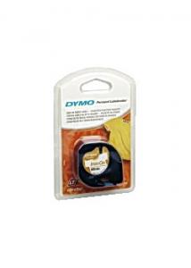 Dymo Tape LetraTAG Iron on svart på vit