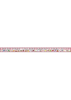 Alfabetsremsa (fp om 10 st)