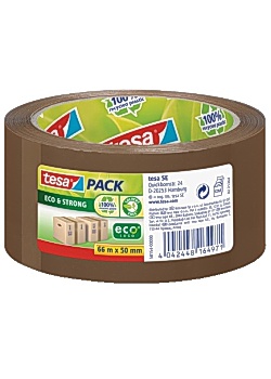 tesa® Packtejp Eco Strong 66mx50mm brun (rulle om 66 m)