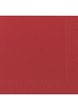 Duni Servett 3-lags 40x40cm röd (fp om 125 st)