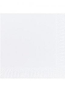 Duni Servett 3-lags 40x40cm vit (fp om 125 st)