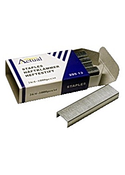 Actual Häftklammer 26/6 (fp om 1000 set)