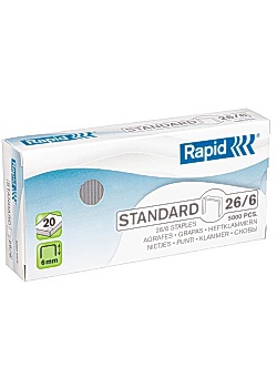 Rapid Häftklammer 26/6 standard (fp om 5000 st)