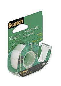 Scotch® Dokumenttejp 7,5mx19mm m.hållare (rulle om 7.5 m)