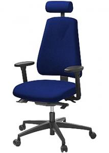 LANAB DESIGN Kontorsstol LD6340 Deluxe blå u svankst