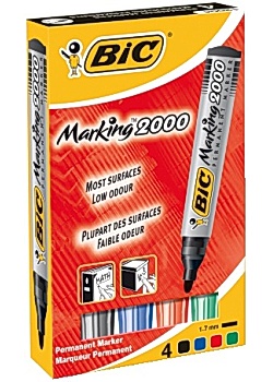 BiC Märkpenna 2000 4 färger (fp om 4 st)