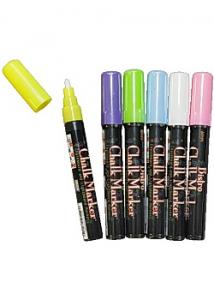 Marvy Blackboard Chalk Marker Fluoresc (fp om 6 set)