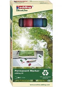 Edding Märkpenna 22 4 färger (fp om 4 st)