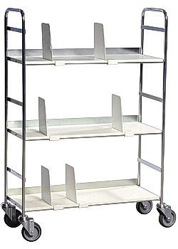 Rullvagn för böcker och pärmar