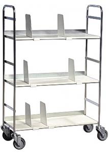 Rullvagn för böcker och pärmar