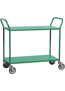 Bordsvagn 2 hyllplan grön