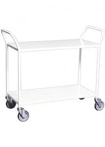 Bordsvagn 2 hyllplan vit