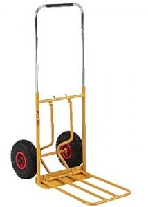 Magasinkärra hopfällbar stora hjul gul