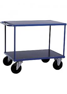 Bordsvagn för utomhusbruk 2 hyllplan blå