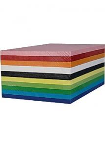 Kartong A6 mix 180g 25 arkx10 färger (fp om 25 set)