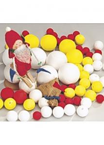 Papperskulor 25mm gul (fp om 100 st)