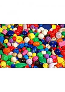 Träpärlmix blandade färger 750g (fp om 750 g)