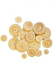 Trähjul 50 mm (fp om 50 st)