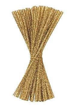 Piprensare glitter 30cm guld (fp om 100 st)